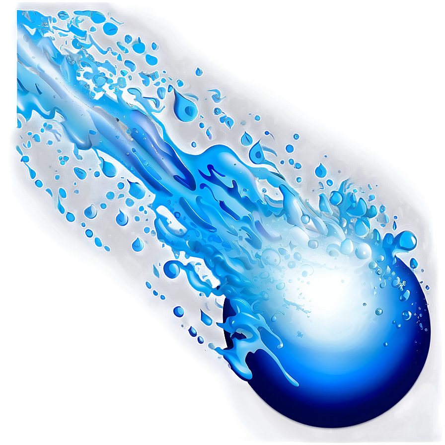 Blue Light Splash Png 06122024