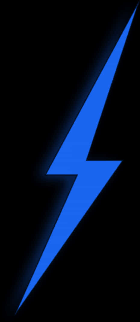 Blue Lightning Bolt Graphic