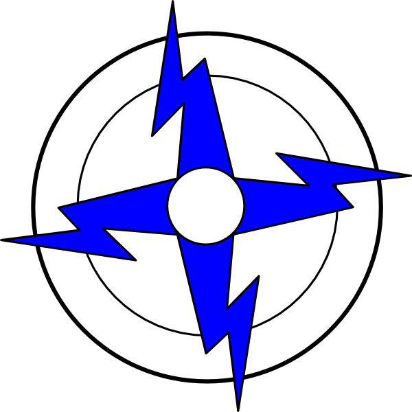 Blue Lightning Bolt Graphic