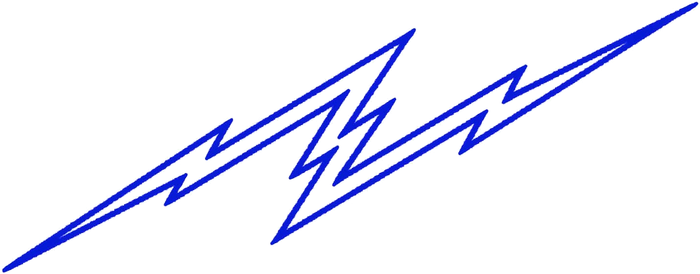 Blue Lightning Bolts Graphic