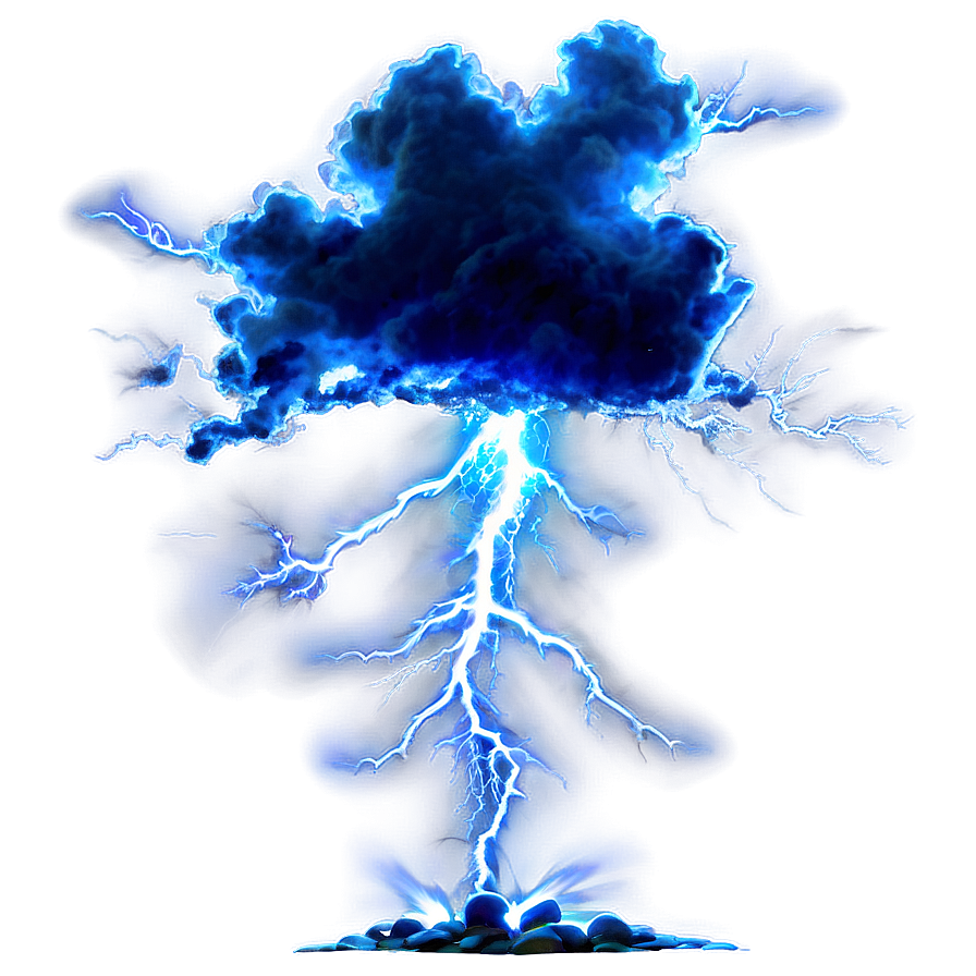 Blue Lightning Explosion Png 74