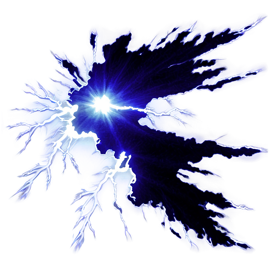 Blue Lightning Explosion Png 79