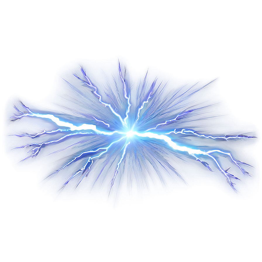 Blue Lightning Explosion Png Uhd