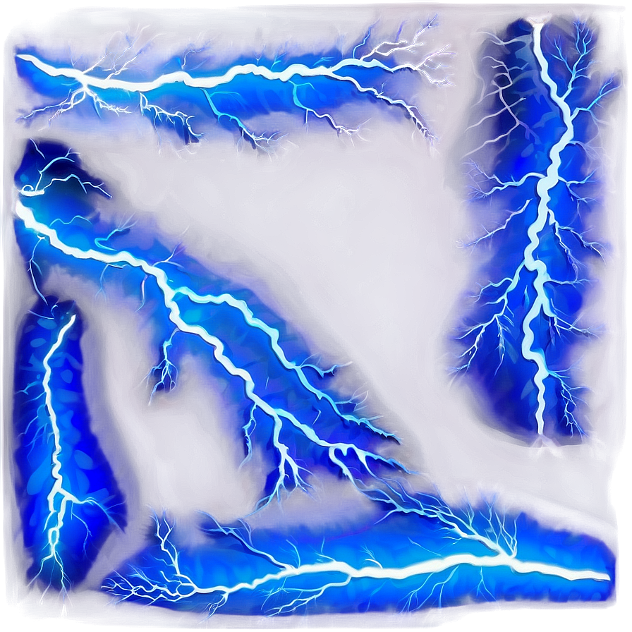 Blue Lightning Storm Png 45