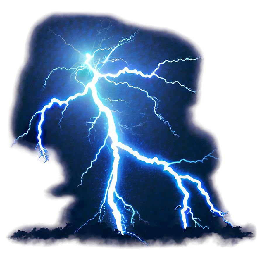 Blue Lightning Storm Png Gff73