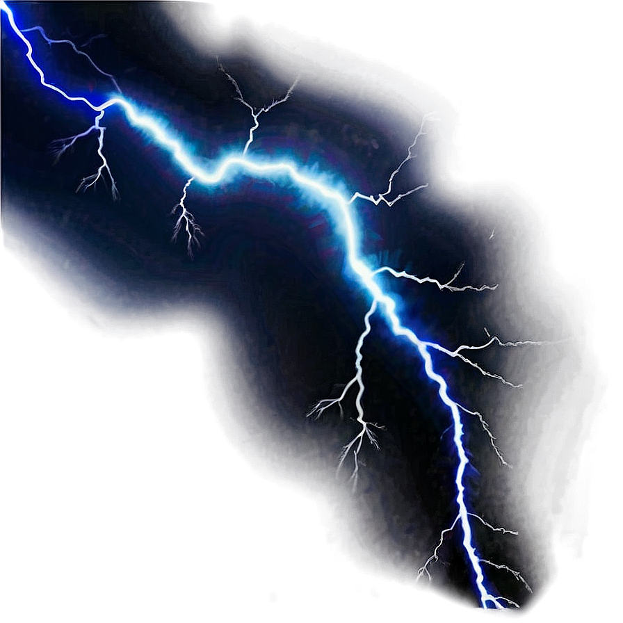 Blue Lightning Strike Png 06202024