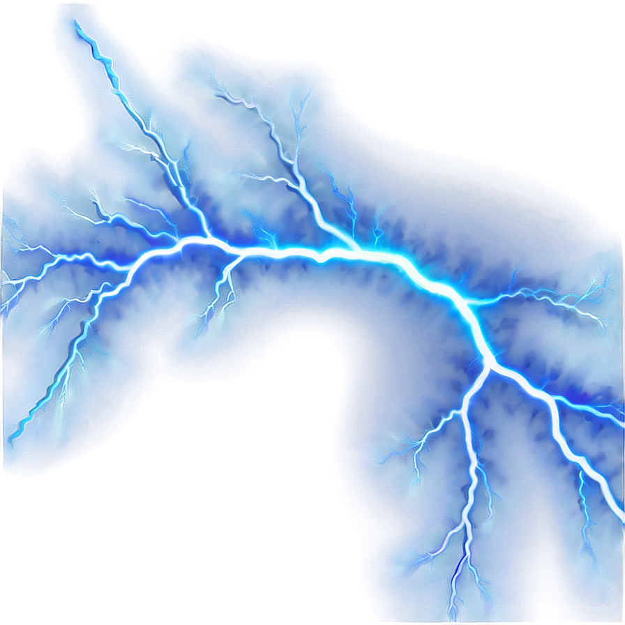 Blue Lightning Surge Png 7