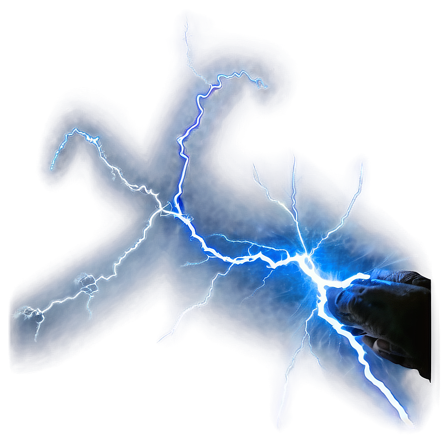 Blue Lightning Trail Png 43