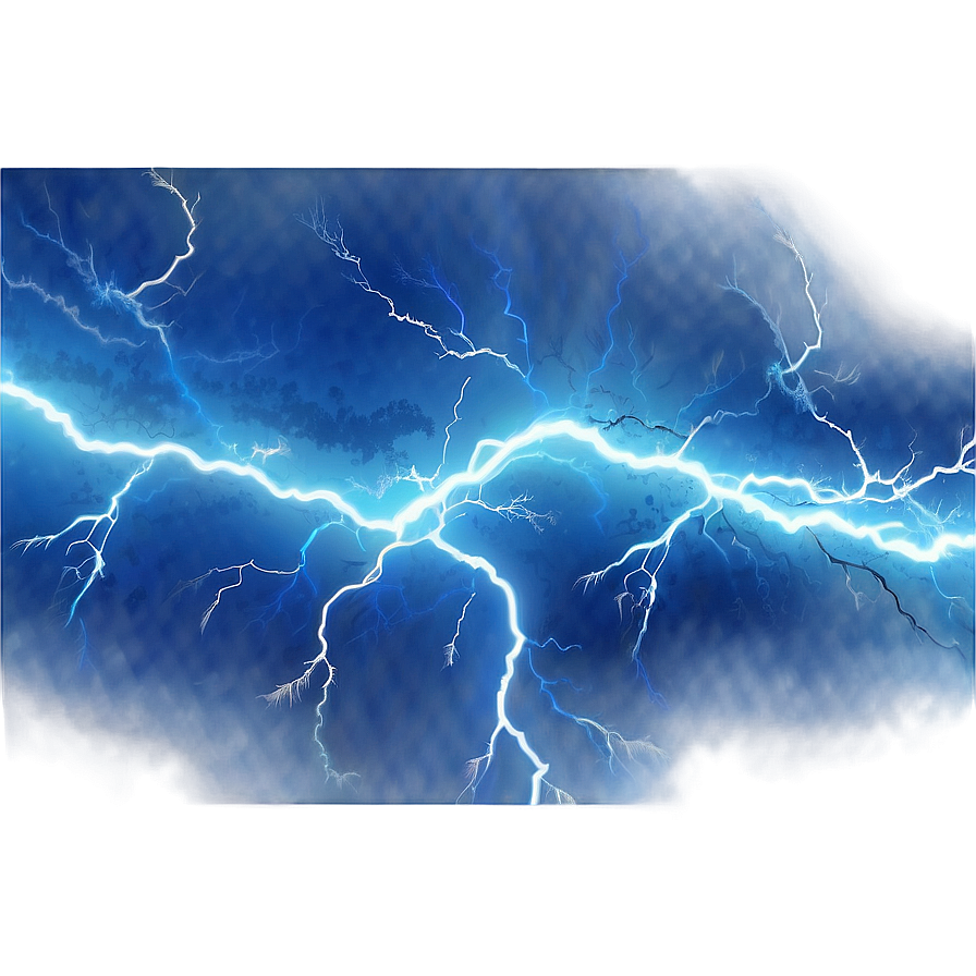 Blue Lightning Wave Png 06202024