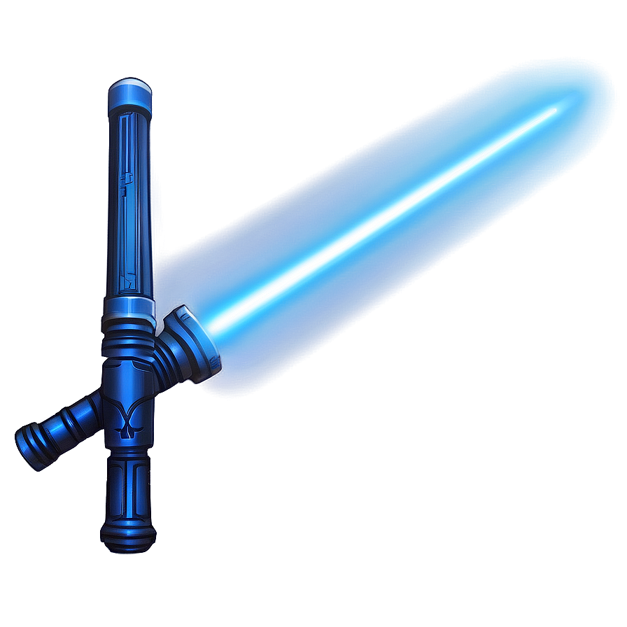 Blue Lightsaber In Darkness Png 06262024