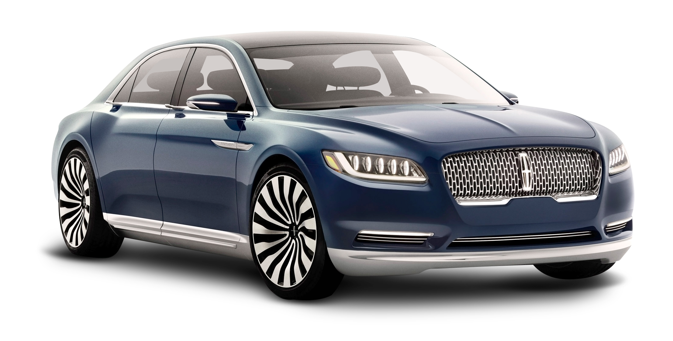 Blue Lincoln Luxury Sedan2023