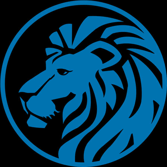 Blue_ Lion_ Logo_ Vector