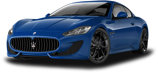 Blue Maserati Gran Turismo Sport Coupe