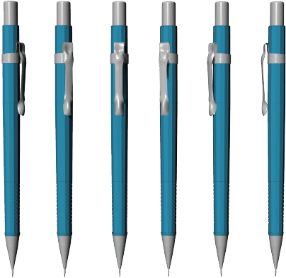 Blue Mechanical Pencils Set