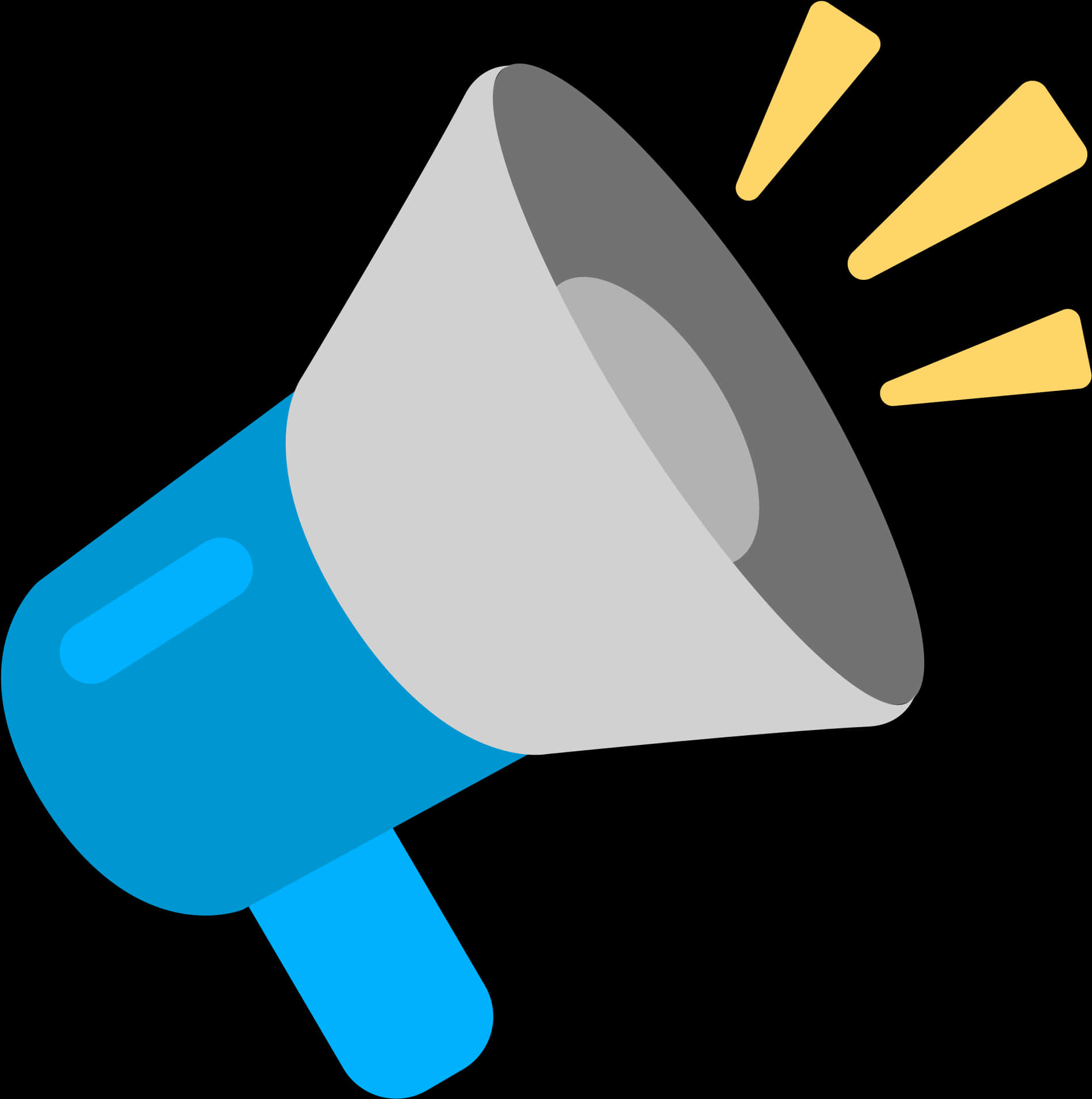 Blue Megaphone Icon