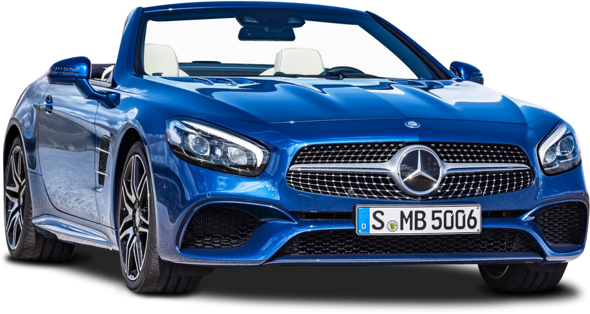 Blue Mercedes Benz S L Class Convertible