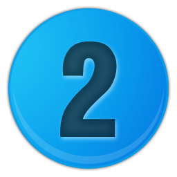 Blue Number2 Icon