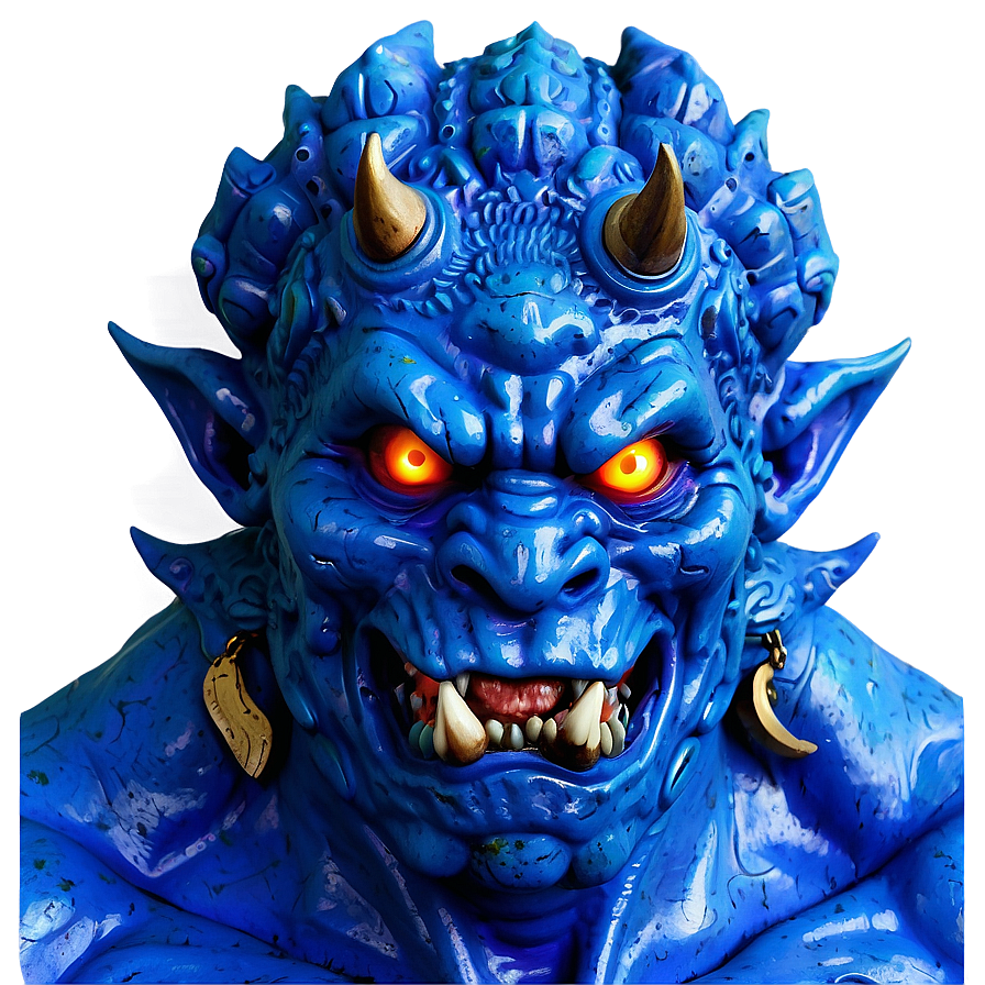 Blue Oni Fantasy Art Png 06122024