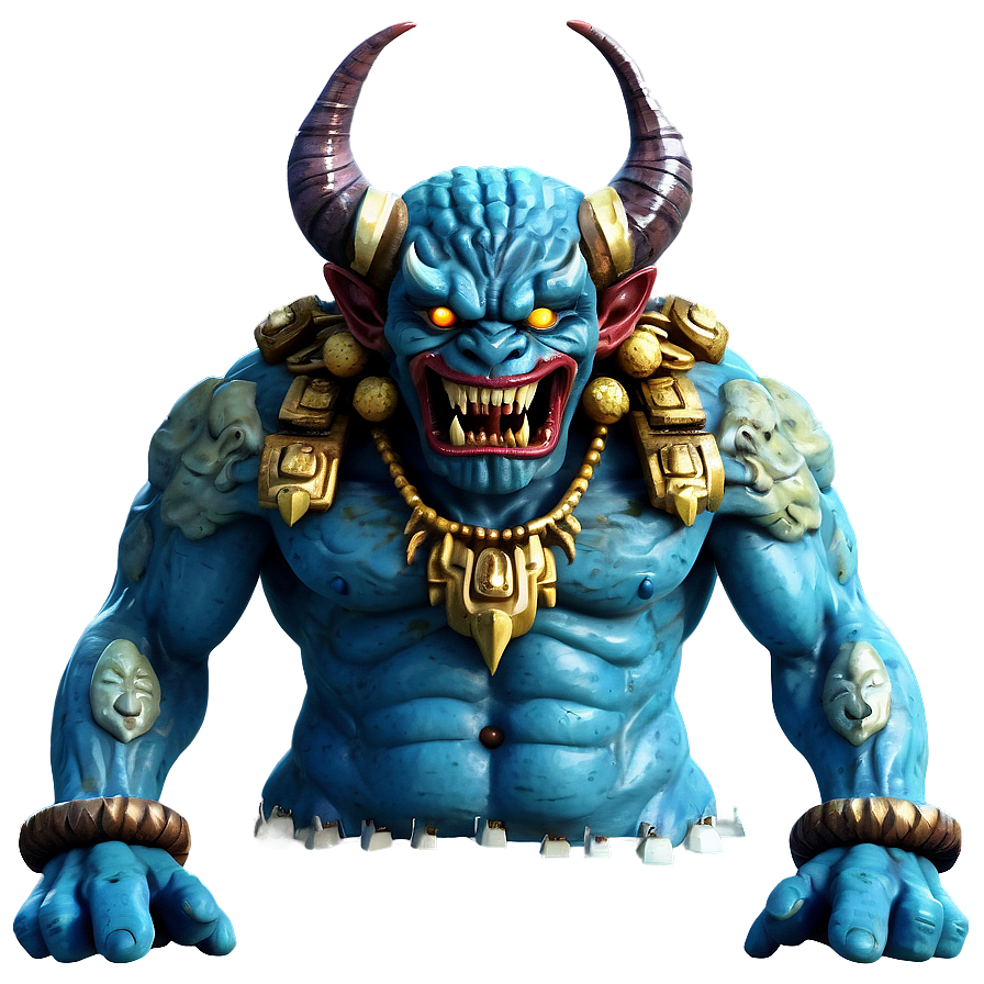 Blue Oni Fantasy Art Png Yhy48