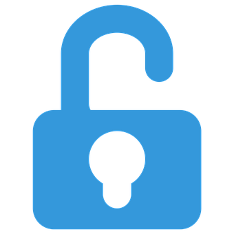 Blue Padlock Icon