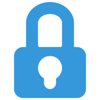 Blue Padlock Icon