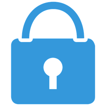 Blue Padlock Icon