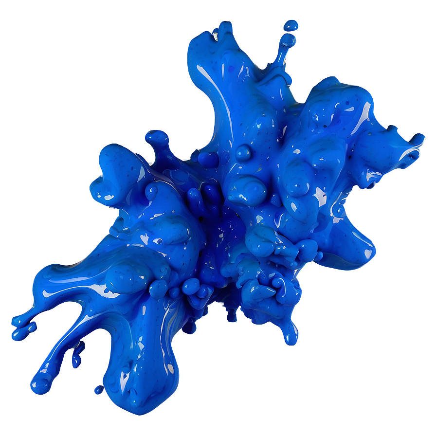 Blue Paint Splatter Png 87