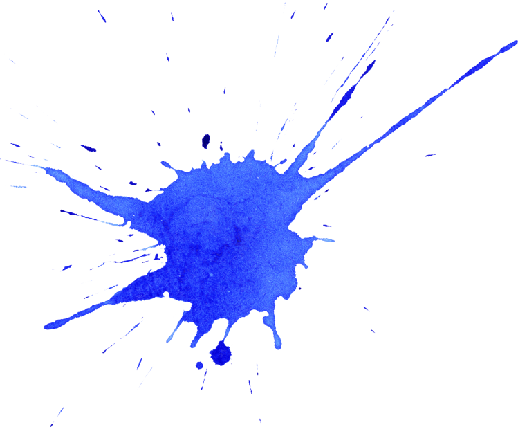 Blue Paintball Splat Texture