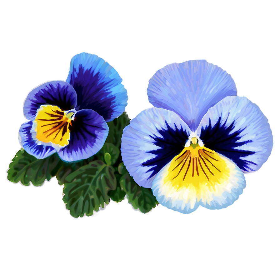 Blue Pansy Png Mnh22