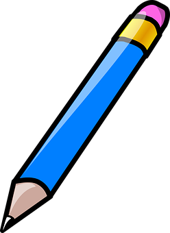 Blue Pencil Clipart