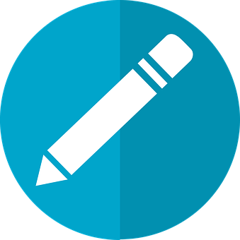 Blue Pencil Icon