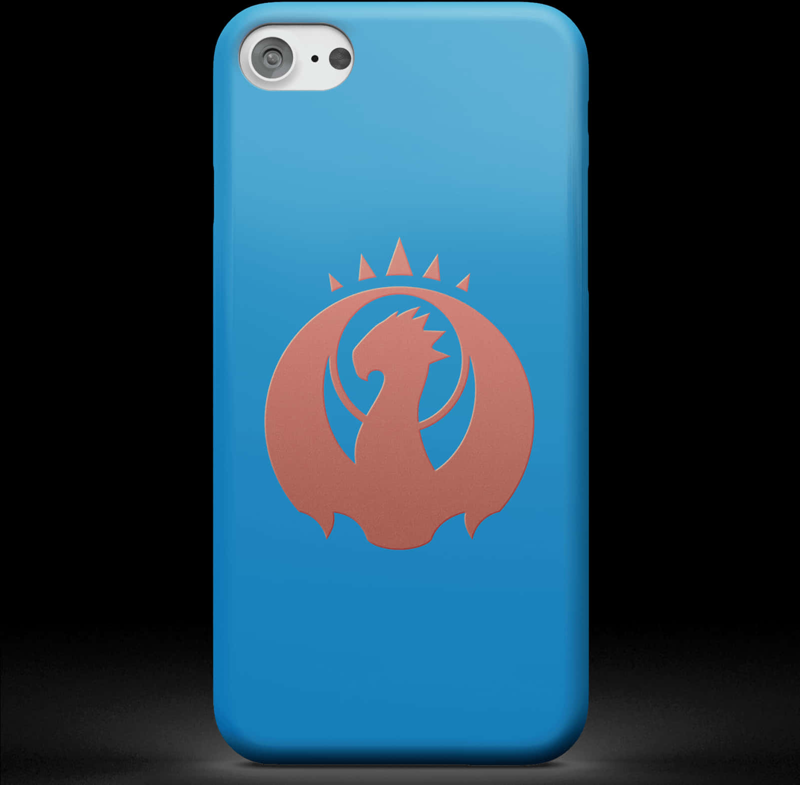 Blue Phone Case Dragon Design