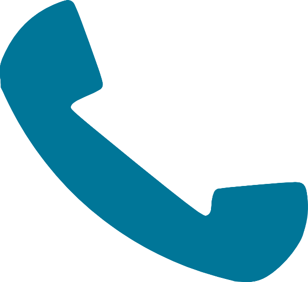 Blue Phone Receiver Clipart