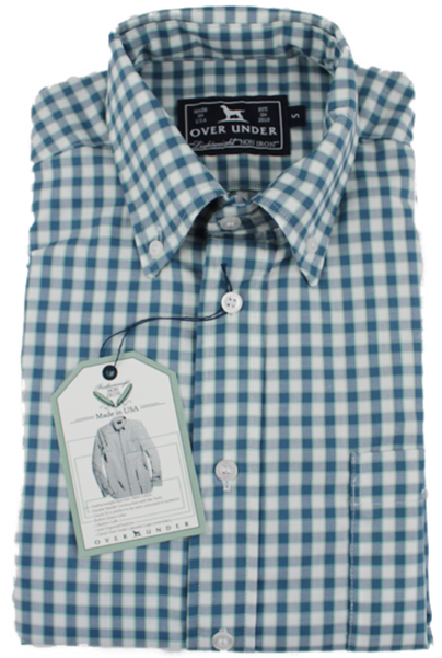 Blue Plaid Dress Shirt Tagged