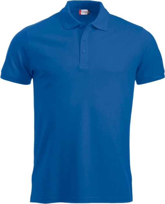 Blue Polo Shirt Product Display