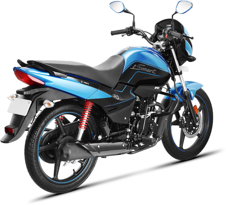 Blue Pulsar Motorcycle Profile View