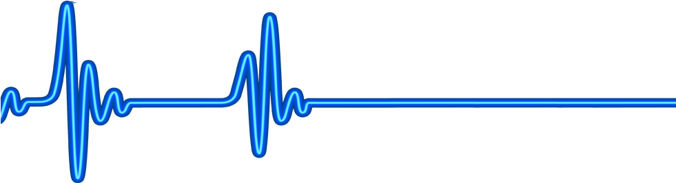 Blue Pulse Wave Graphic