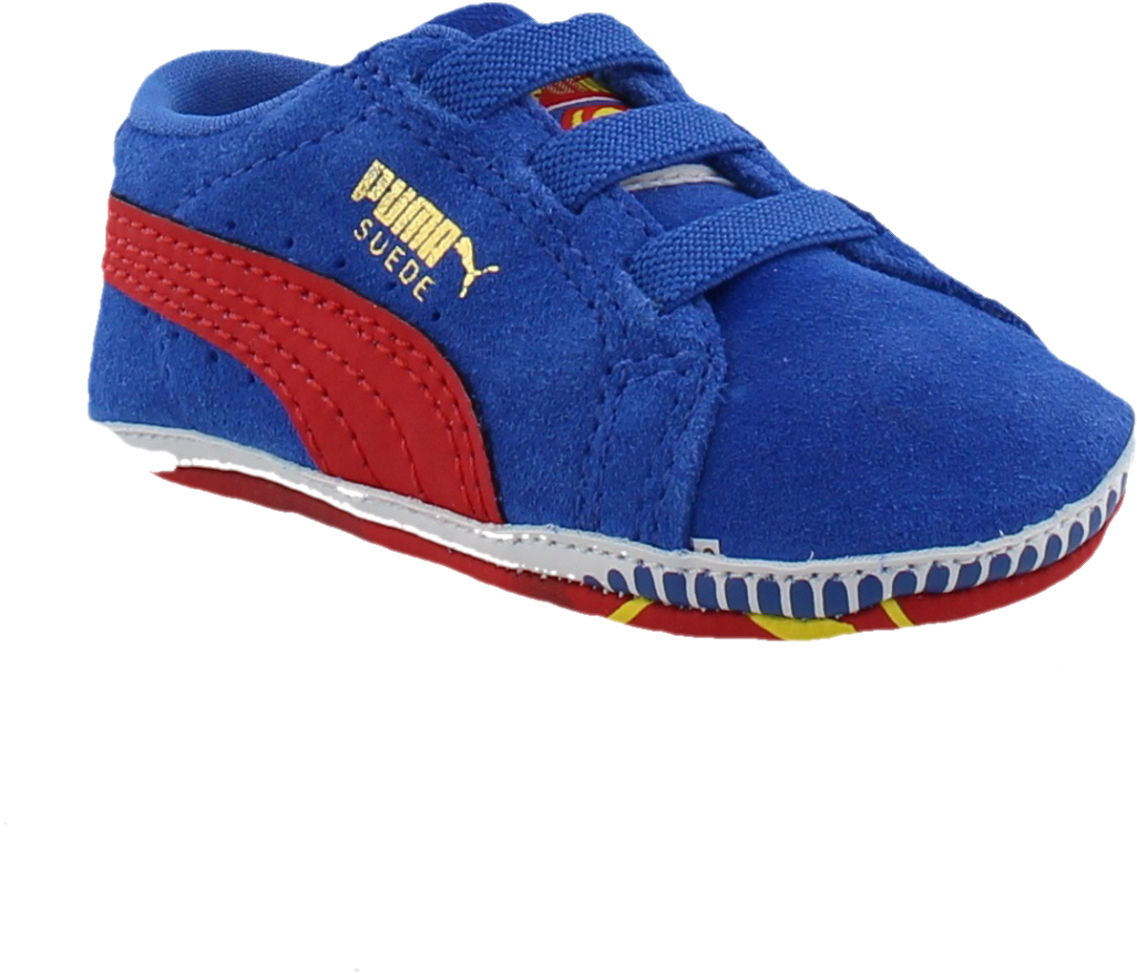 Blue Puma Suede Infant Sneaker