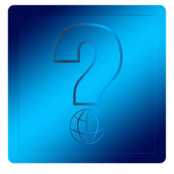 Blue Question Mark Icon