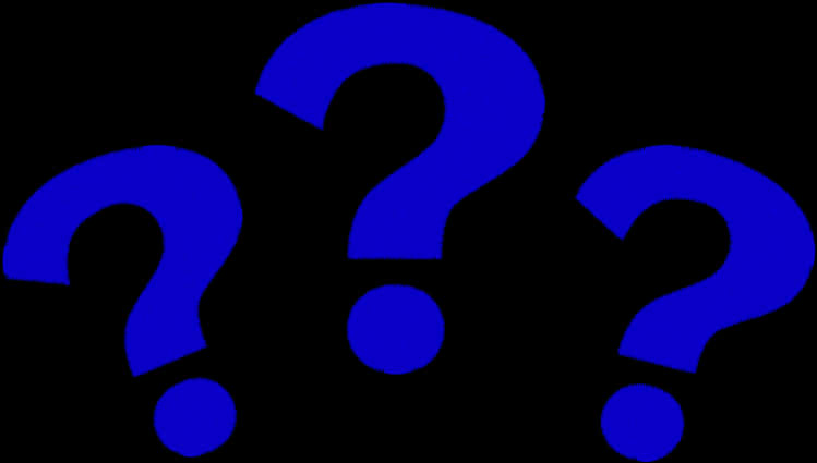 Blue Question Marks