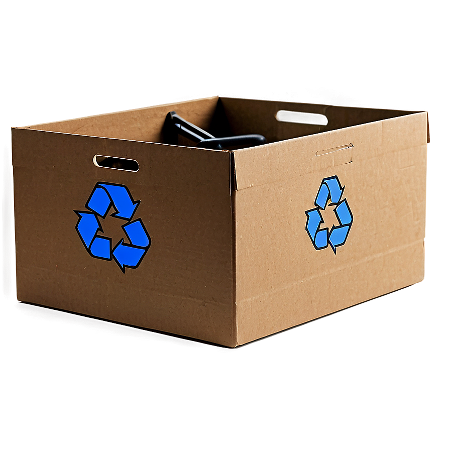 Blue Recycle Box Png 06252024