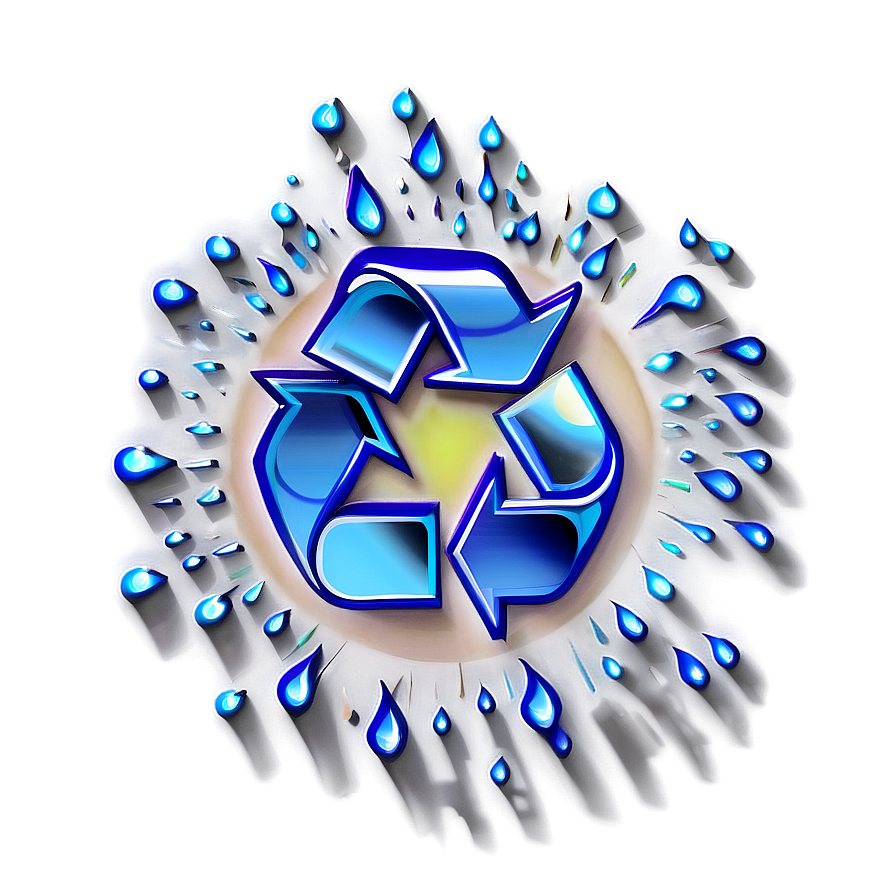 Blue Recycle Emblem Png 05252024