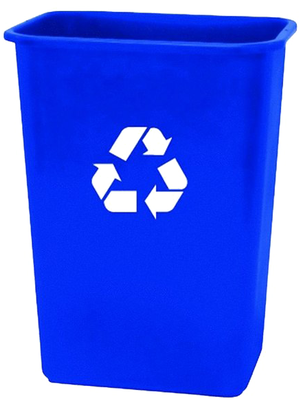 Blue Recycling Bin Recycle Symbol