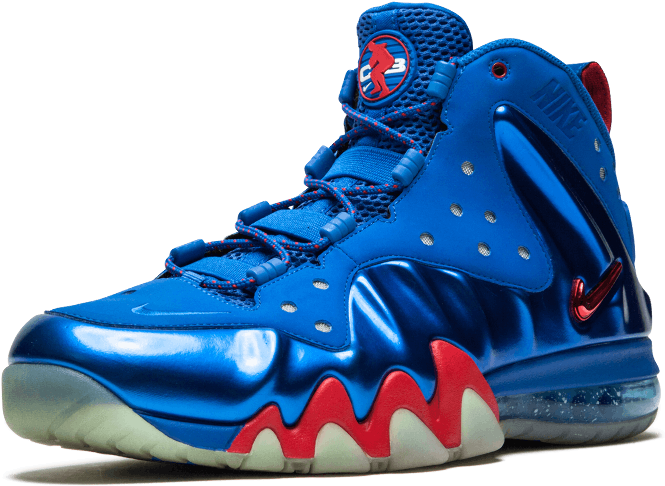 Blue Red High Top Basketball Sneaker