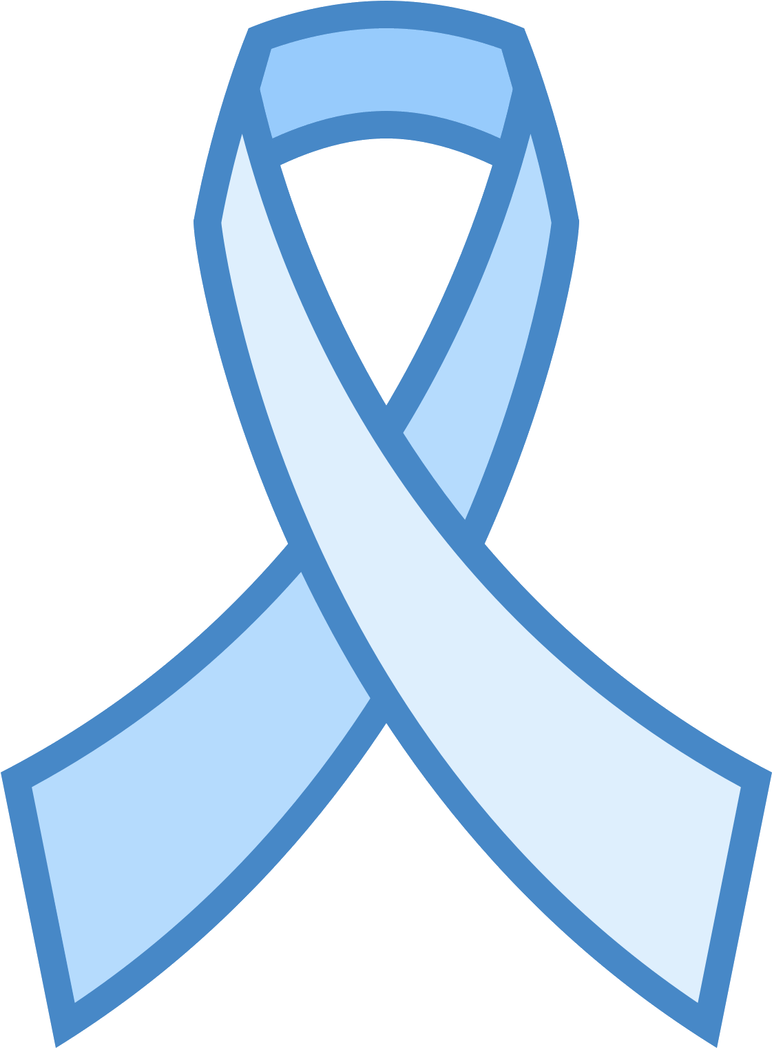 Blue Ribbon Awareness Symbol