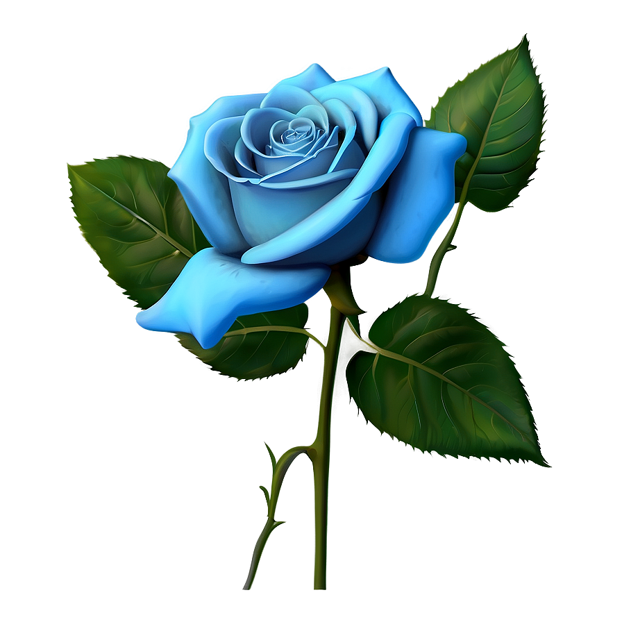 Blue Rose Bloom Png Yjo