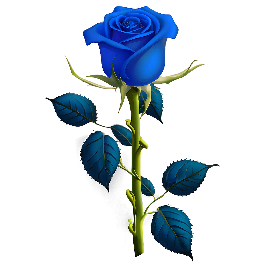 Blue Rose Bud Png Cel68