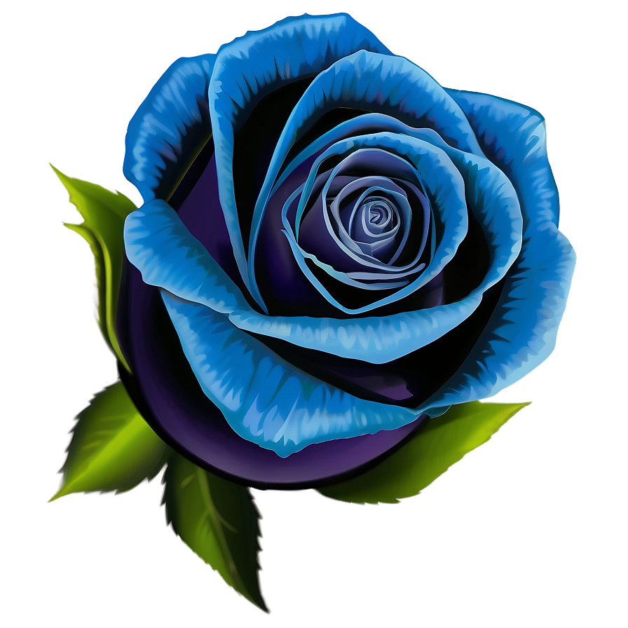 Blue Rose Drawing Png Vto