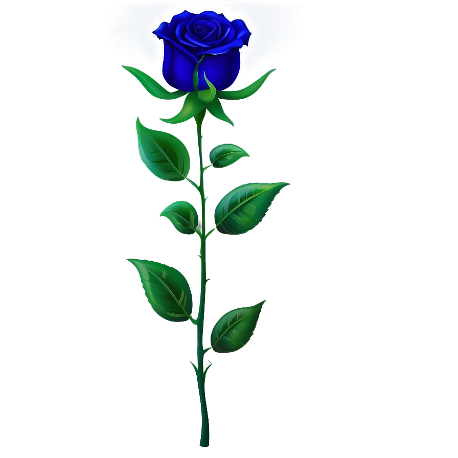 Blue Rose Pattern Png Qvq7