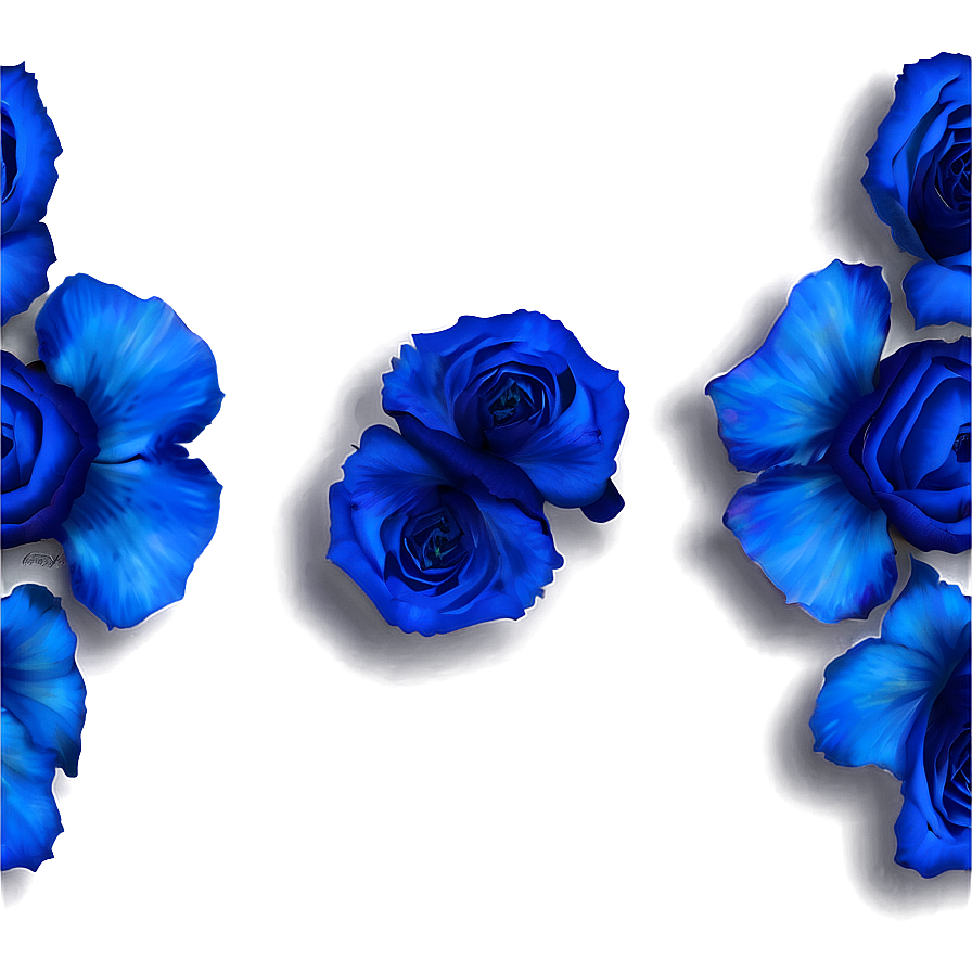 Blue Rose Petals Png Dnp